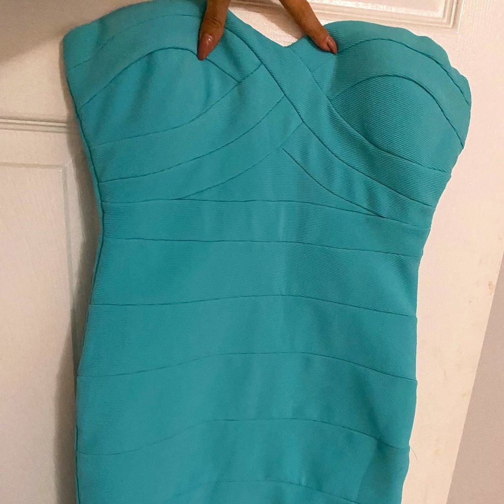 Aqua blue party dress size S